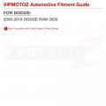 Vipmotoz For 2006-2018 Compatible With Dodge Ram 3500 Dually Red Led Strip Tail Gate Parking Brake Light Drl Replacement Chrome