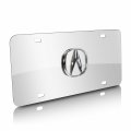 Au-tomotive Gold Acura Chrome Logo On License Plate No Fill