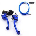 Tc-motor Blue Brake Clutch Handle Levers Cable For Chinese Pit Dirt Bike Motorcycle 50cc 90cc 70cc 110cc 125cc 140cc 150cc