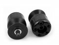 Black Motorcycle Carbon Cnc Aluminum Machined Swingarm Sliders Spools Fiber Protector Fit For Suzuki Gsx650f 2008-2012