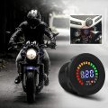Led Display Voltmeter Waterproof 12v Motorcycle Car Digital Voltage Volt Meter Gauge Round Panel