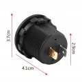 Led Display Voltmeter Waterproof 12v Motorcycle Car Digital Voltage Volt Meter Gauge Round Panel