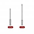 Uxcell 10pcs 4mm Slotted Tip Magnetic Flat Head Screwdriver Bits 1 4 Inch Hex Shank 3-inch And 4-inch Length S2 Power Tool