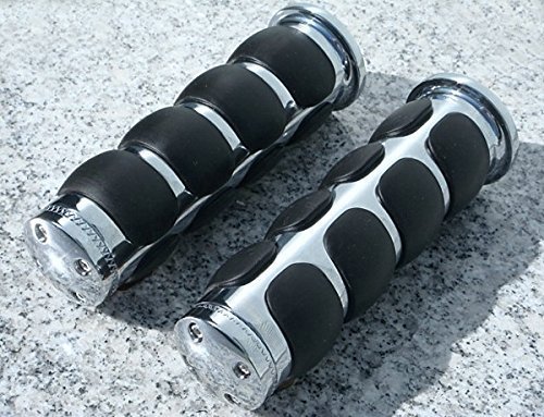 Chrome Grips For Honda Goldwing Gl1200 1984 1987 Gl1500 1988 2000 Gl1800 2001 2026 Metal And Rubber Handlebar Grip Pair With