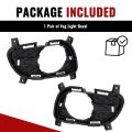 Fog Light Bezels For 2011 2013 Infiniti G37 And 2014 2015 Q60 Black Lamp Cover Trim Pair Driver Passenger Side Mo-5929