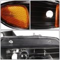 Oe Style Black Housing Amber Corner Headlight Lamps Tool Kit Compatible With Voyager Town Country Grand Caravan 01-07