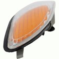 Toyota Solara 1999 2000 2001 Passenger Side Turn Signal Corner Light Assembly Amber Clear Lens Chrome Housing Replacement For 