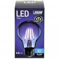 Feit Electric A19 Tb Led 6 25w Equivalent Dimmable Clear Glass Filament Colored Led Light Bulbs Blue 6-pack 2 4 D X H