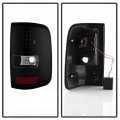Black Housing Led Tail Light Lamp Assembly For 2004-2008 Ford F150 Pickup Truck Driver Passenger Side 