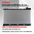 Auto Dynasty Dpi 1574 Factory Style 1-row Cooling Radiator Compatible With Subaru Impreza 1 8l 2 2l At Mt 93-98 Aluminum Core
