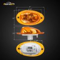 Partsam For Freightliner Cascadia Amber Led Side Marker Turn Signal Lights 5-2835-smd Sealed Replacement Of Cab Parking