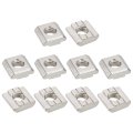 T Nuts 60pcs Nickel Plated Carbon Steel Slot Bolts 3030 Series M8 Hammer Head Fastener Sliding For Aluminum Extrusion Profile 