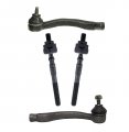 Partsw 4 Piece Kit Inner Outer Tie Rods 