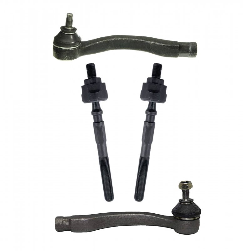 Partsw 4 Piece Kit Inner Outer Tie Rods