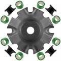 Caltric Moveable Plate Damper And Roller Compatible With Arctic Cat Alterra Trv 1000 4x4 Xt Eps 2017