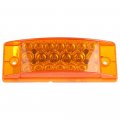 Ocpty 21led Side Marker Light 6pcs Amber Trailer Lamp Stop Turn Tail Fit For Boats Van Truck Pickups 12v Waterproof Signal