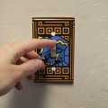 Geometric Triceratops Dinosaur Aztec Mayan Style Plastic Wall Decor Toggle Light Switch Plate Cover 