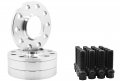 4pc Staggered Set Of 10mm 20mm 5x100 5x112 Hubcentric Wheel Spacers 57 1 Hub 20 Black Ball Seat Lug Bolts 