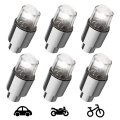 Led Valve Stem Caps Lights Kit Wheel Bike Tire Neon Light Bulb For Car Motorcycle Wheel Tyre Dust Cap Waterproof Spoke Flash