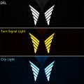 2x White Amber Blue Led Daytime Running Light Drl W Turn Signal City Lamp Sequential Flash Compatible With 2020-2023 Highlander
