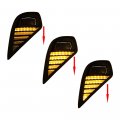 2x White Amber Blue Led Daytime Running Light Drl W Turn Signal City Lamp Sequential Flash Compatible With 2020-2023 Highlander