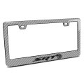 Dodge Srt Hellcat In 3d Silver Real 3k Carbon Fiber Finish Abs Plastic License Plate Frame 