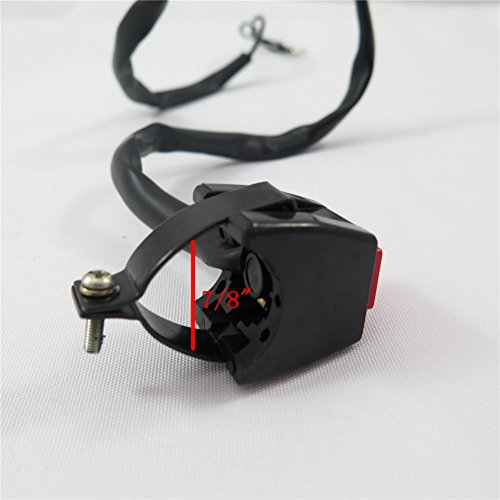 Universal Red 7 8 In Handlebar Engine Stop Kill Cut Off Switch Push Button For Motorcycles Atvs Scooters And Snowmobiles 12v Dc