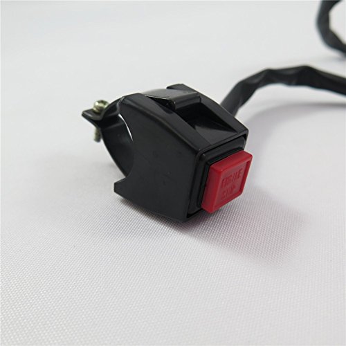 Universal Red 7 8 In Handlebar Engine Stop Kill Cut Off Switch Push Button For Motorcycles Atvs Scooters And Snowmobiles 12v Dc