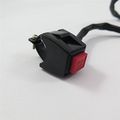 Universal Red 7 8 In Handlebar Engine Stop Kill Cut Off Switch Push Button For Motorcycles Atvs Scooters And Snowmobiles 12v Dc