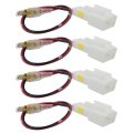4pcs Car Door Speaker Wiring Harness Adapter Connector Plug Wires Fit For Toyota 2010-2018 Corolla 2002-2018 Camry New Version 