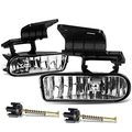 Chevy Silverado Tahoe Suburban Pair Of Bumper Driving Fog Lights Clear Lens