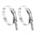 T-bolt Hose Clamps 2pcs Working Range 100-108mm 201 Stainless Steel Bolt Intake Intercooler Fo Clamp Tube 