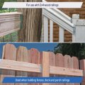 Galvanized 2x4 Fence Bracket Connector For Wood Post Deck Railing 20 Gauge 40 Pack