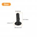 Uxcell 10 X 1 2 Sheet Metal Screws 100pcs Black Oxide 410 Stainless Steel Flat Head Phillips Drive Self Drilling