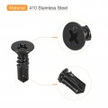 Uxcell 10 X 1 2 Sheet Metal Screws 100pcs Black Oxide 410 Stainless Steel Flat Head Phillips Drive Self Drilling