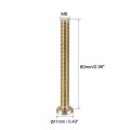 Uxcell M6x60mm Furniture Screw Hex Socket Machine Screws Zinc Plated Fasteners Bolts Full Thread Carbon Steel 10pcs