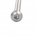 Uxcell M3 X 45mm 304 Stainless Steel Button Head Hex Socket Cap Screws Fastener 120pcs