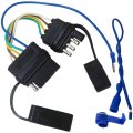 4 Pin To 5 Trailer Adapter Way Flat Wire For Boat Surge Brakes Harness 