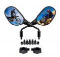 Deyeshiki Motorcycle Mirrors Atv 360 Degrees Ball-type Adjustment 7 8 Handlebar With 8mm 10mm Clockwise Counterclockwise 