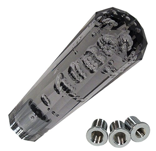 Universal 150mm Laser Cut Diamond Bubble Shift Knob Black
