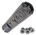 Universal 150mm Laser Cut Diamond Bubble Shift Knob Black 