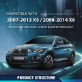 Front Bumper Headlight Bracket For Bmw X5 2007-2013 Fit X6 2008-2014 51657157983 Bm1244101 Left Driver Side