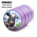 Cow And Butterfly Valve Stem Caps For Tire Rim Wheel Aluminum Purple
