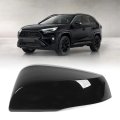 Keenso Side Mirror Covers Rearview Abs Material Black Style Car Exterior Cover Cap With Weather For Turn Signal Lights Left Oe