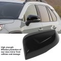 Keenso Side Mirror Covers Rearview Abs Material Black Style Car Exterior Cover Cap With Weather For Turn Signal Lights Left Oe