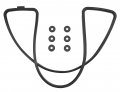 Jeenda Tappet Cover Gasket Grommet Seals Compatible With 89-02 12v Dodge Cummins 6bt 5 9