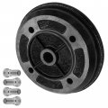 Caltric Rear Brake Drum With Bolts Compatible Kawasaki 41038-1226