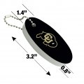 Graphics More University Of Colorado Logo Floating Keychain Oval Foam Fishing Boat Buoy Key Float