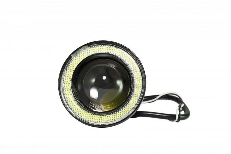 White Angel Eye Fog Lamps Halo Driving Lights For 2015-2018 Chevy Silverado 2500hd 3500hd