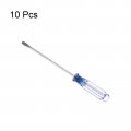 Uxcell Mini Slotted Screwdriver 3 0mm Flat Head 127mm Length For Small Appliances Repair 10 Pcs